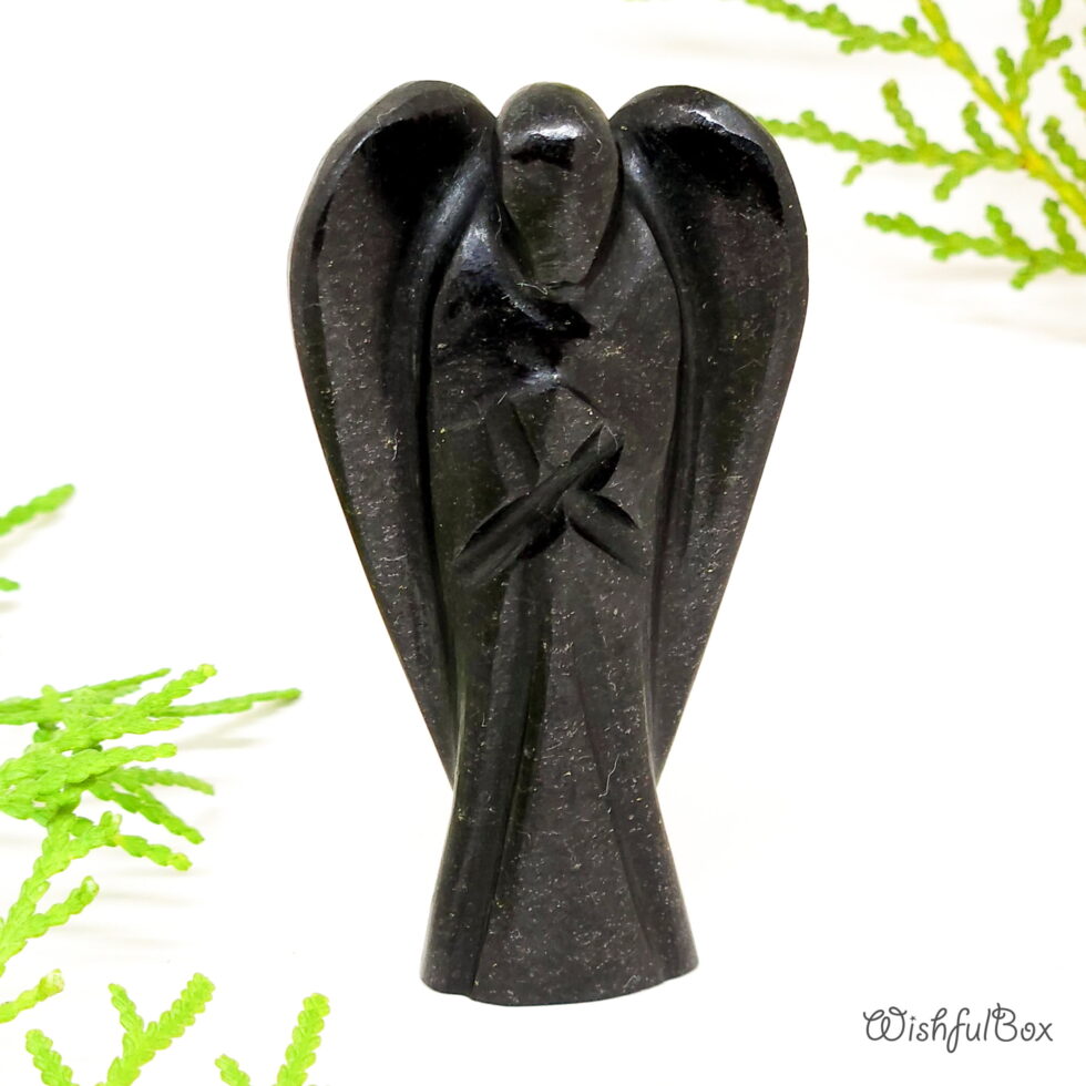 Black Tourmaline Crystal Angel