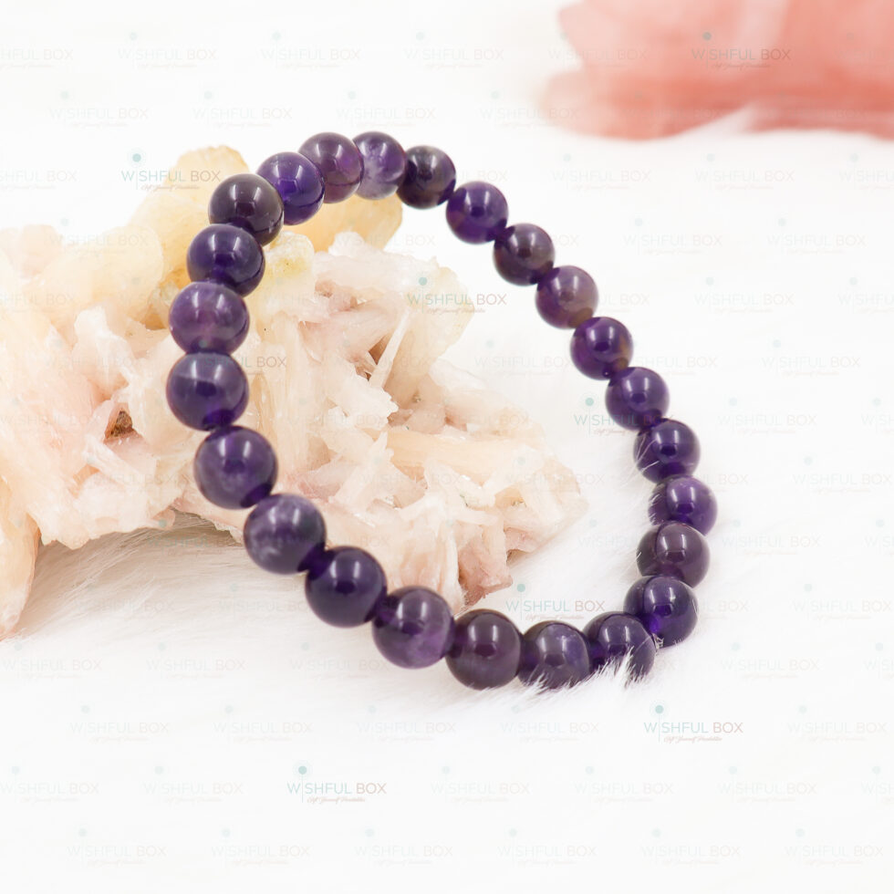 Amethyst Crystal Bracelet 8mm