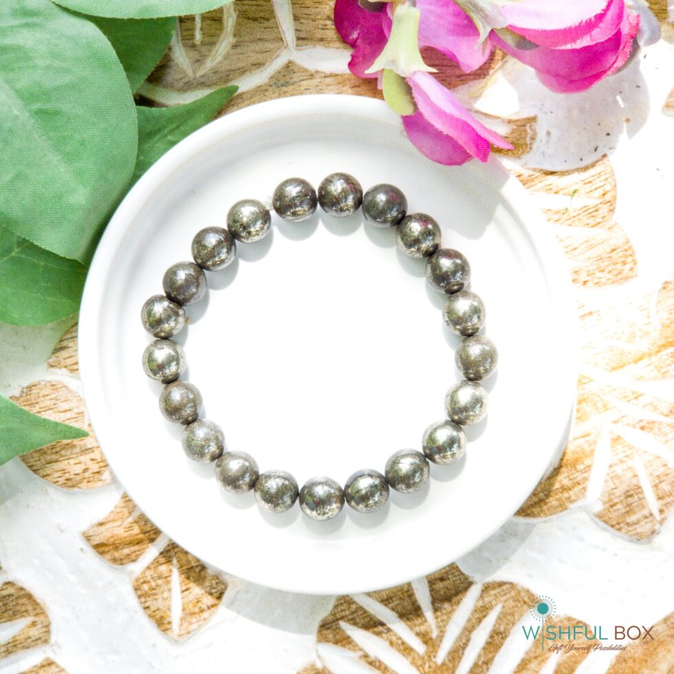 Pyrite Power Crystal Bracelet 8mm