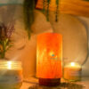 Rock Salt Cylinder Shape Lamp - Image 2