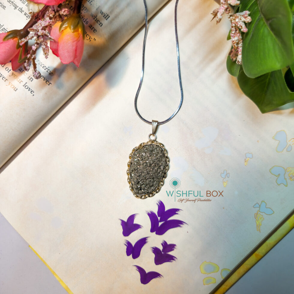 Pyrite Pendant with Chain