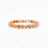 Peach Moonstone Crystal Bracelet - 8mm - Image 2