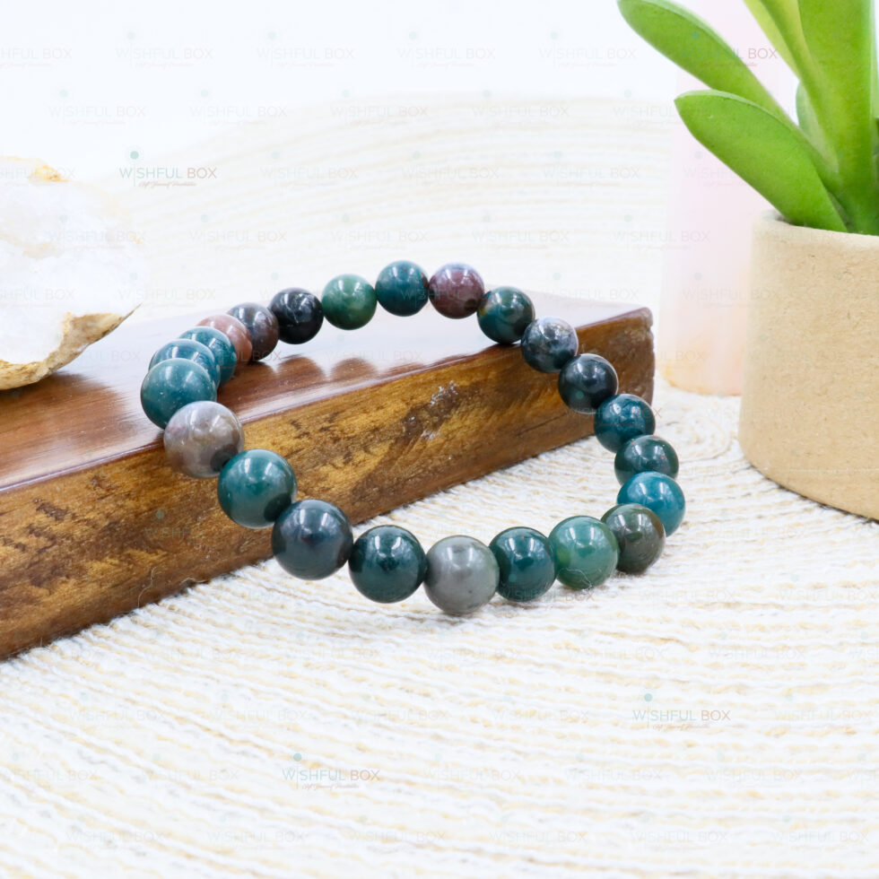 Bloodstone Crystal Bracelet - 8mm