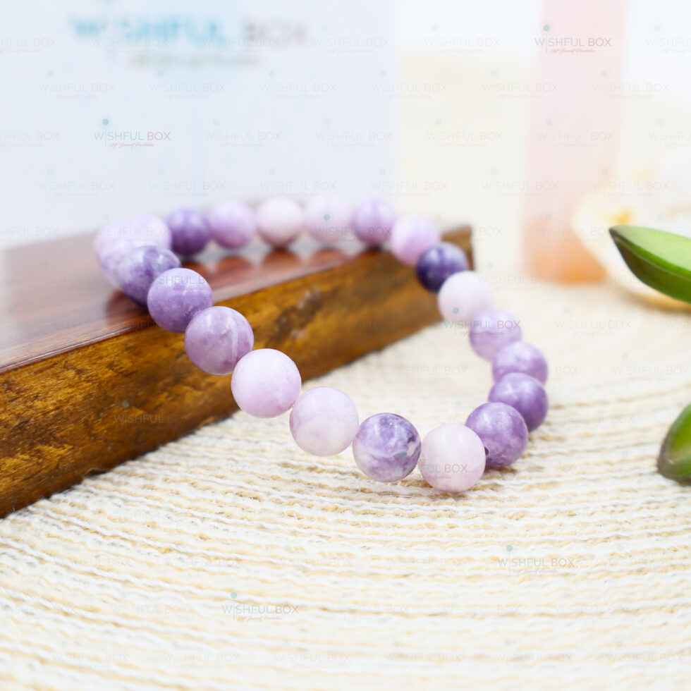Lepidolite Crystal Bracelet – 8mm