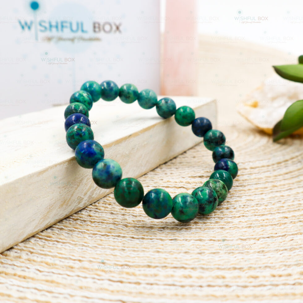 Chrysocolla Crystal Bracelet – 8mm