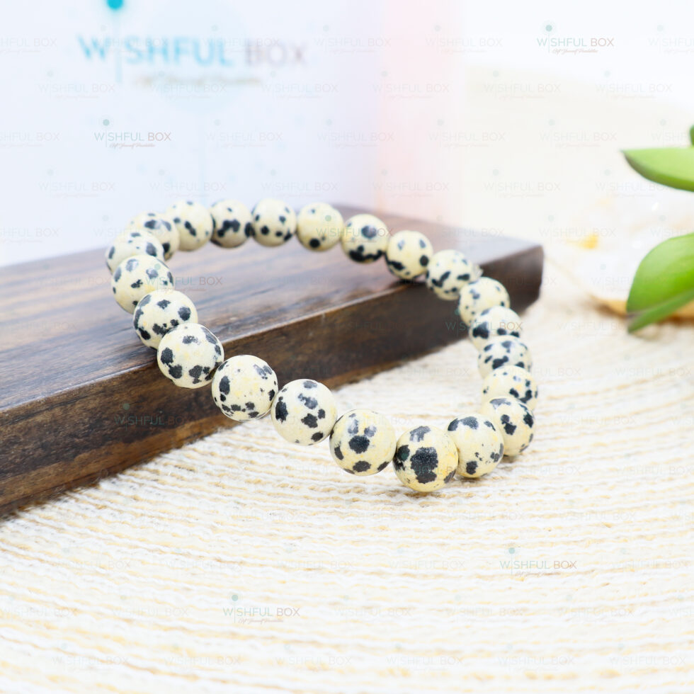 Dalmatian Crystal Bracelet – 8mm